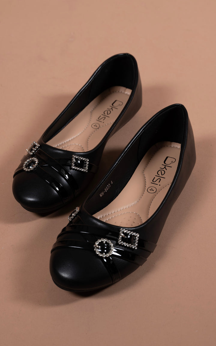 Diamante Strap Loafer | Black