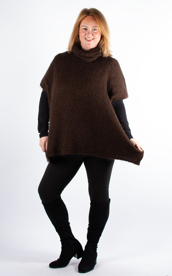 Diane High Neck | Chocolate