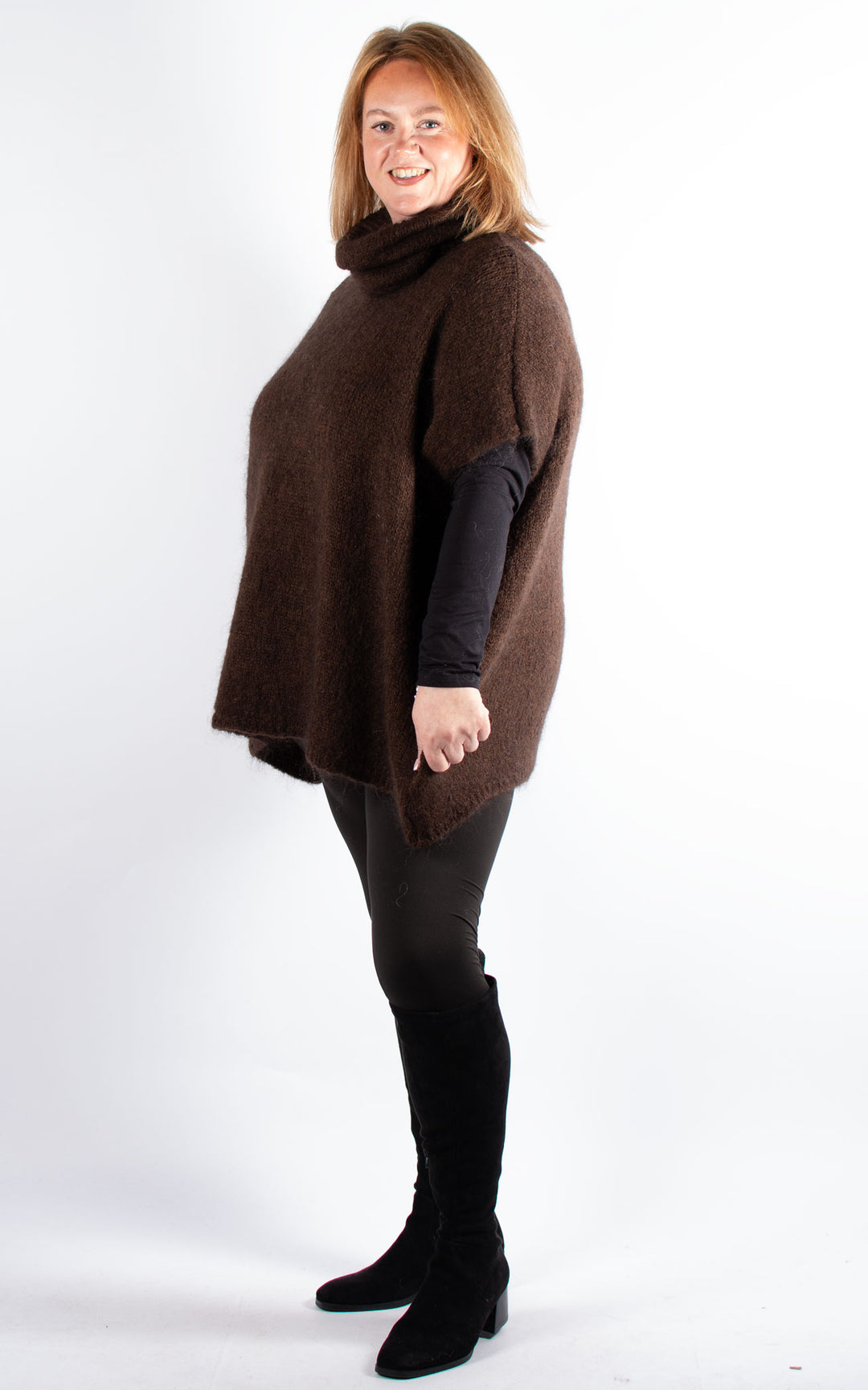 Diane High Neck | Chocolate