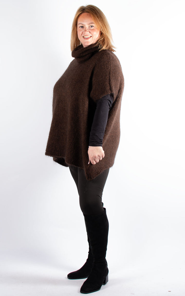 Diane High Neck | Chocolate