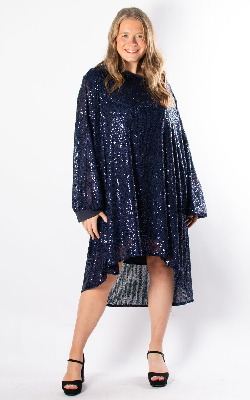 Dixie Tie Back Tunic Dress | Navy