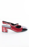 Donna Slingback Heels | Red