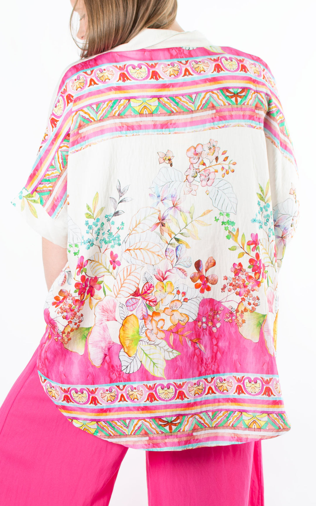 Dorothy Floral Shirt | Hot Pink