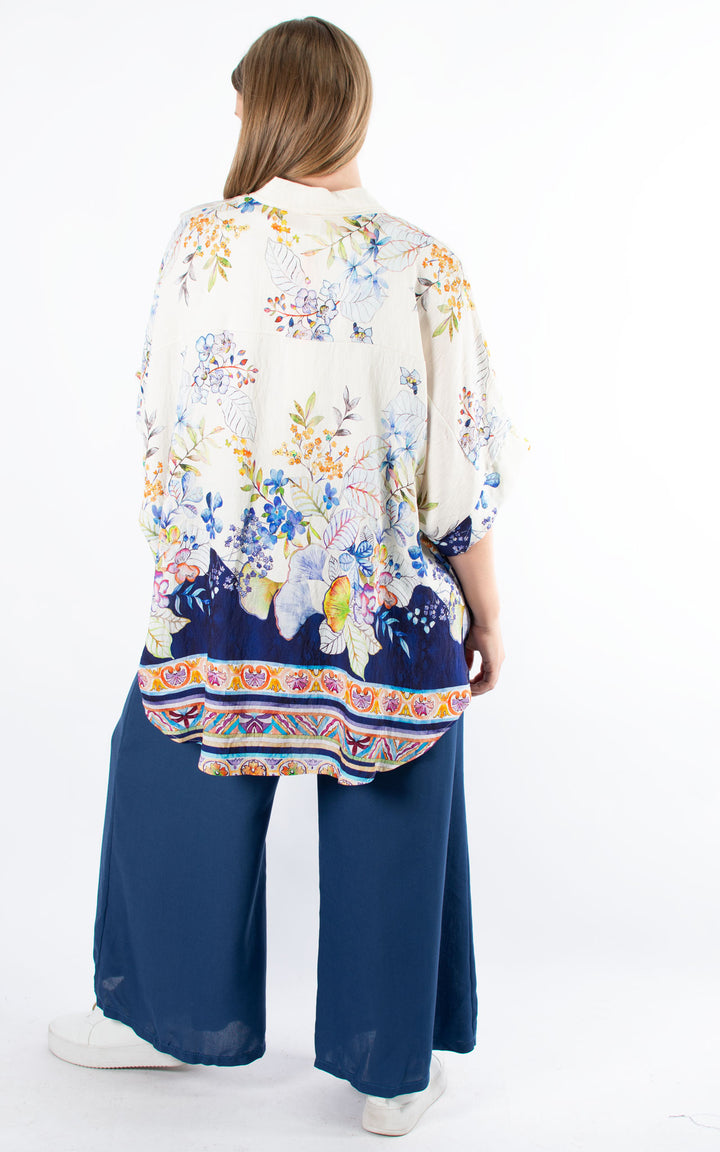 Dorothy Floral Shirt | Navy