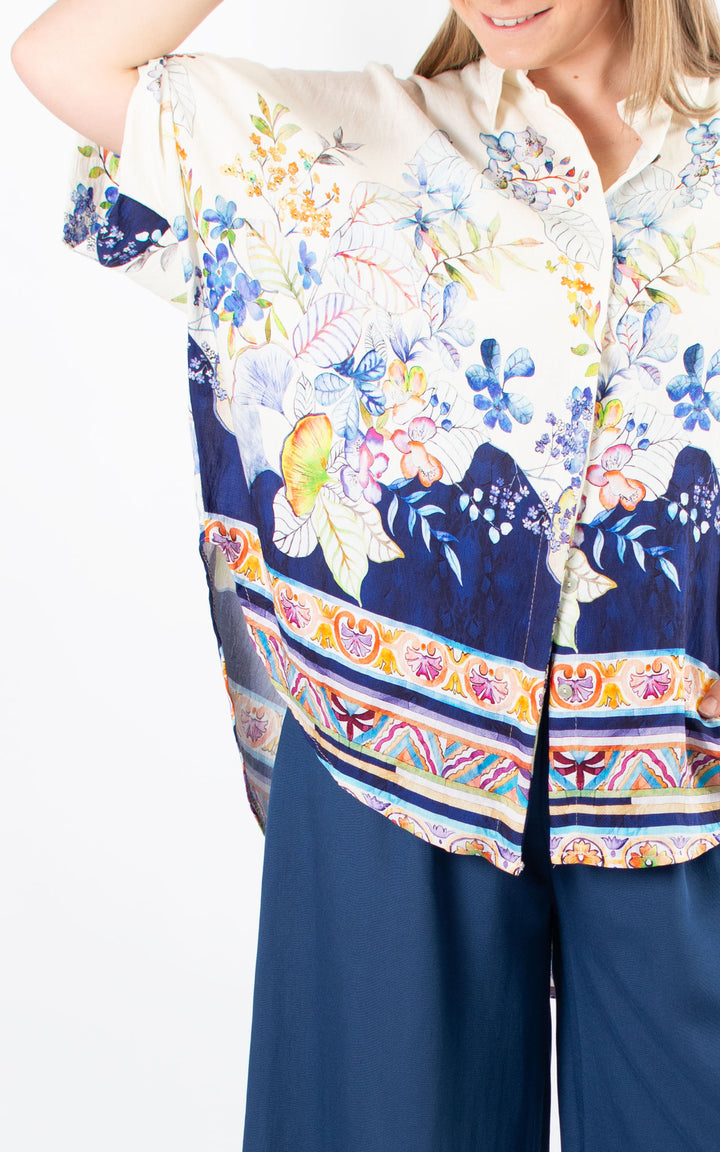 Dorothy Floral Shirt | Navy