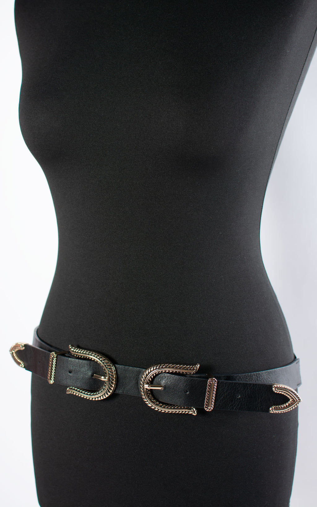 Double Buckle Belt | Black