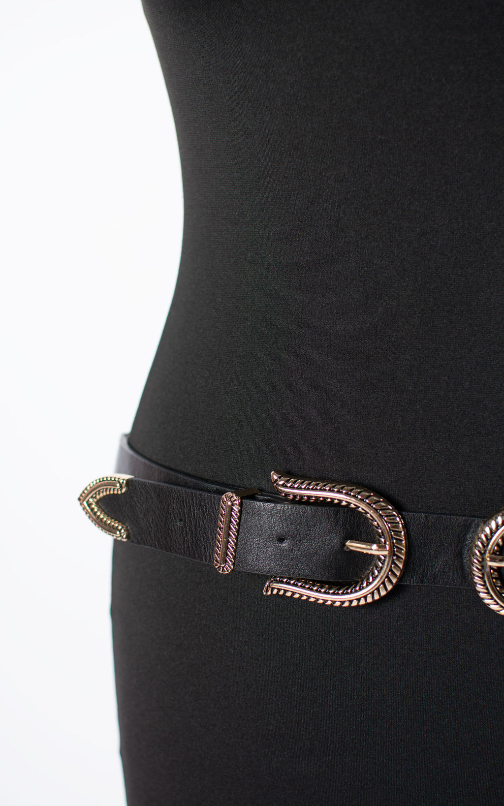 Double Buckle Belt | Black