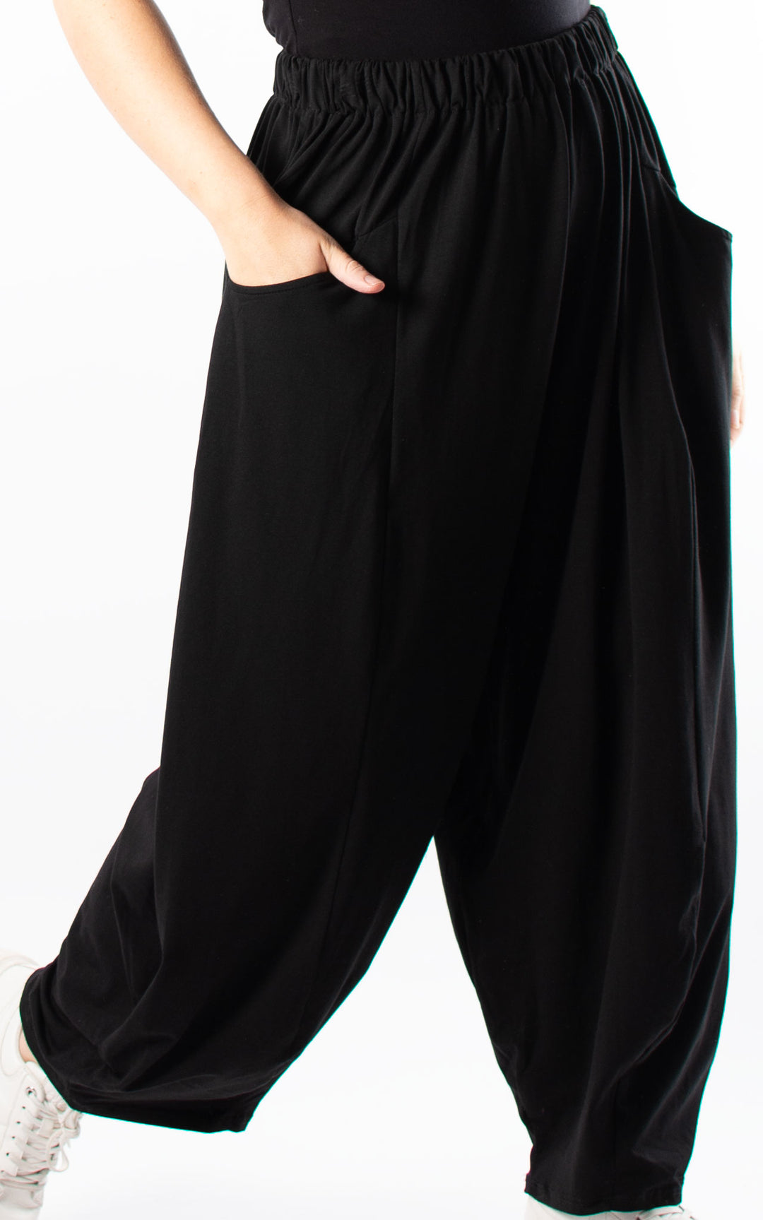 Ebony Wide Leg Trousers | Black