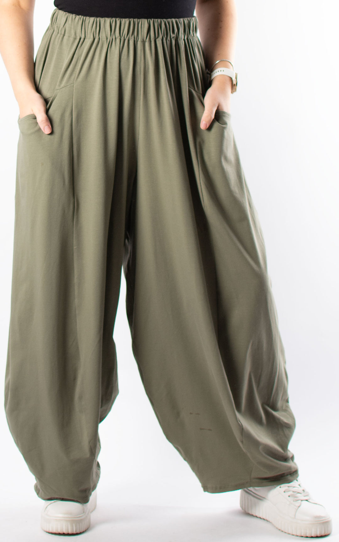Ebony Wide Leg Trousers | Khaki