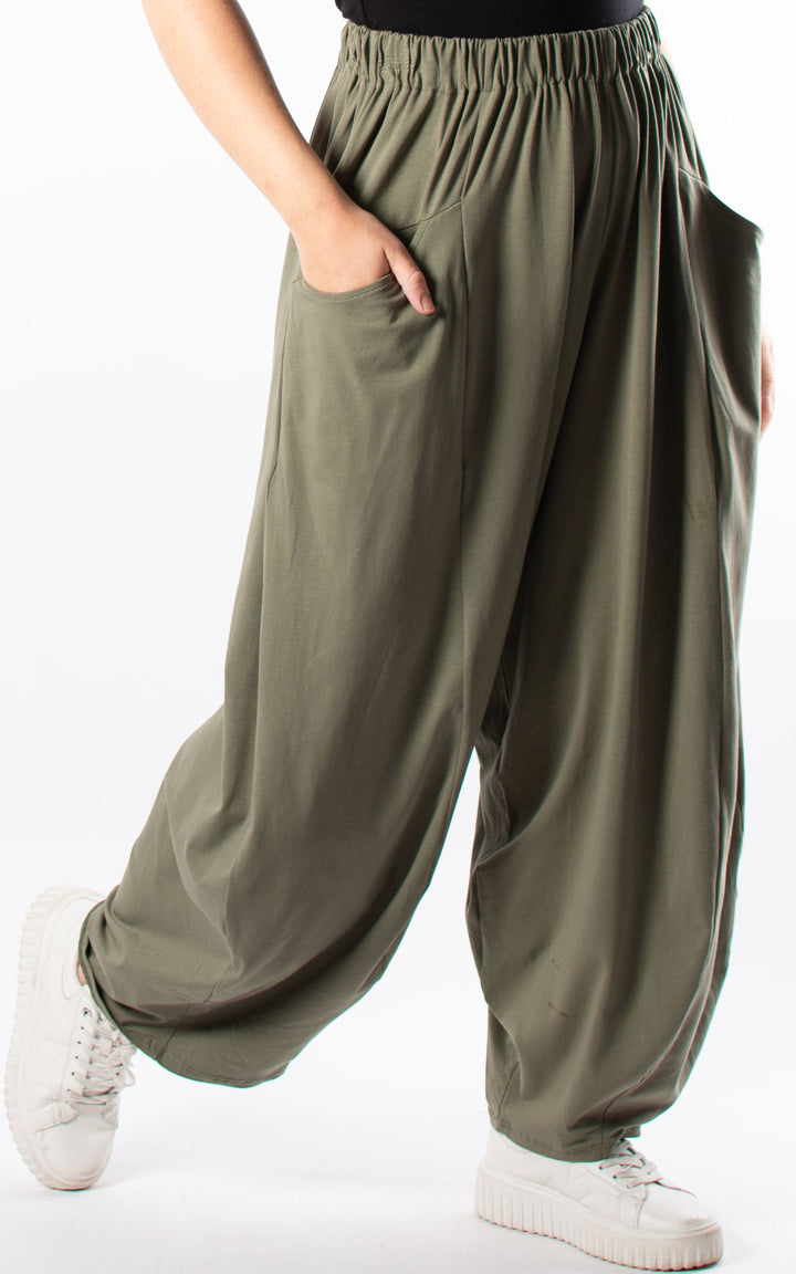 Ebony Wide Leg Trousers | Khaki