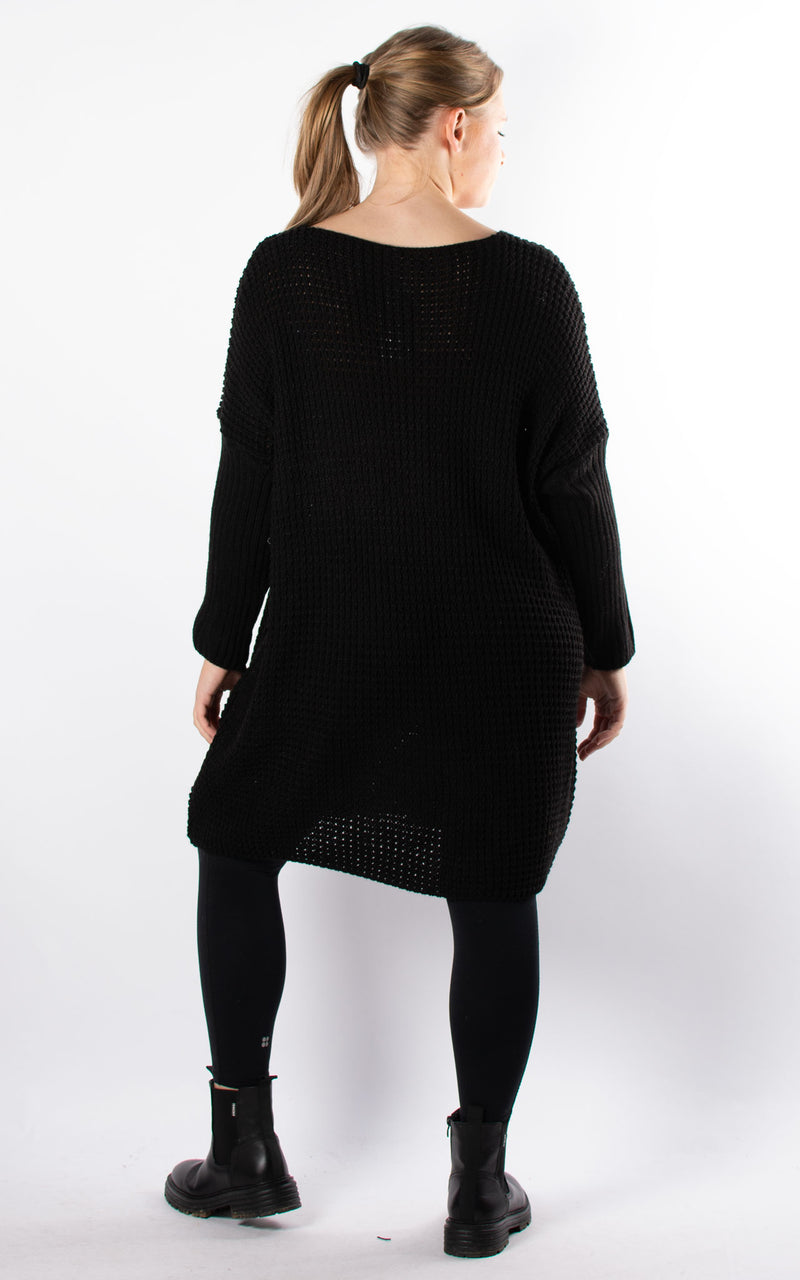 Elaine Knitted Tunic | Black