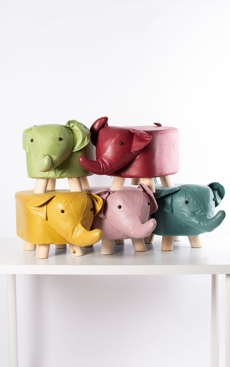 Elephant Footstool | Teal