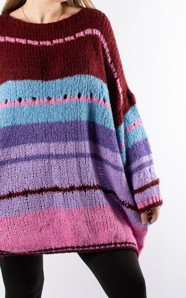Elsa Chunky Knit | Burgundy