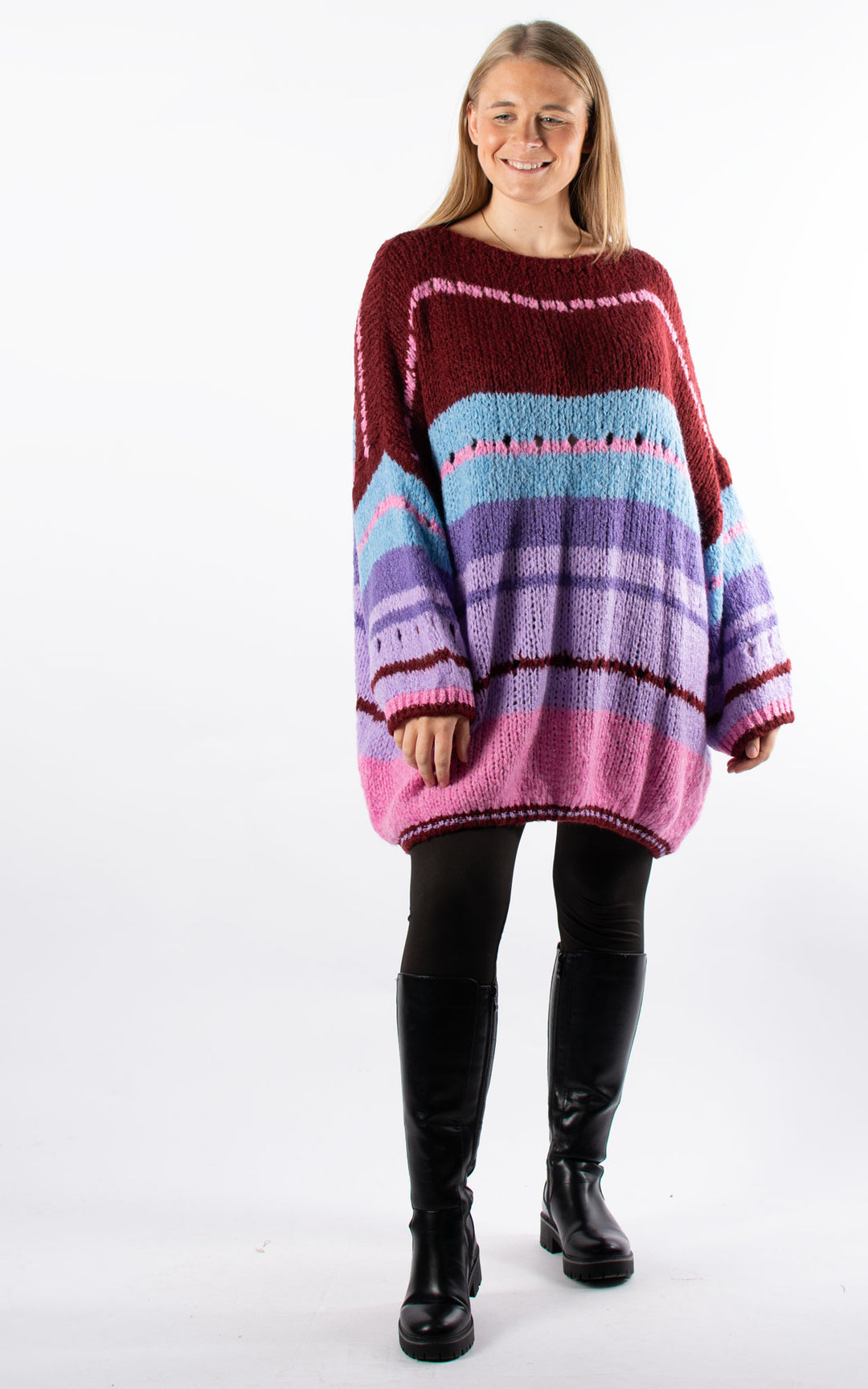 Elsa Chunky Knit | Burgundy