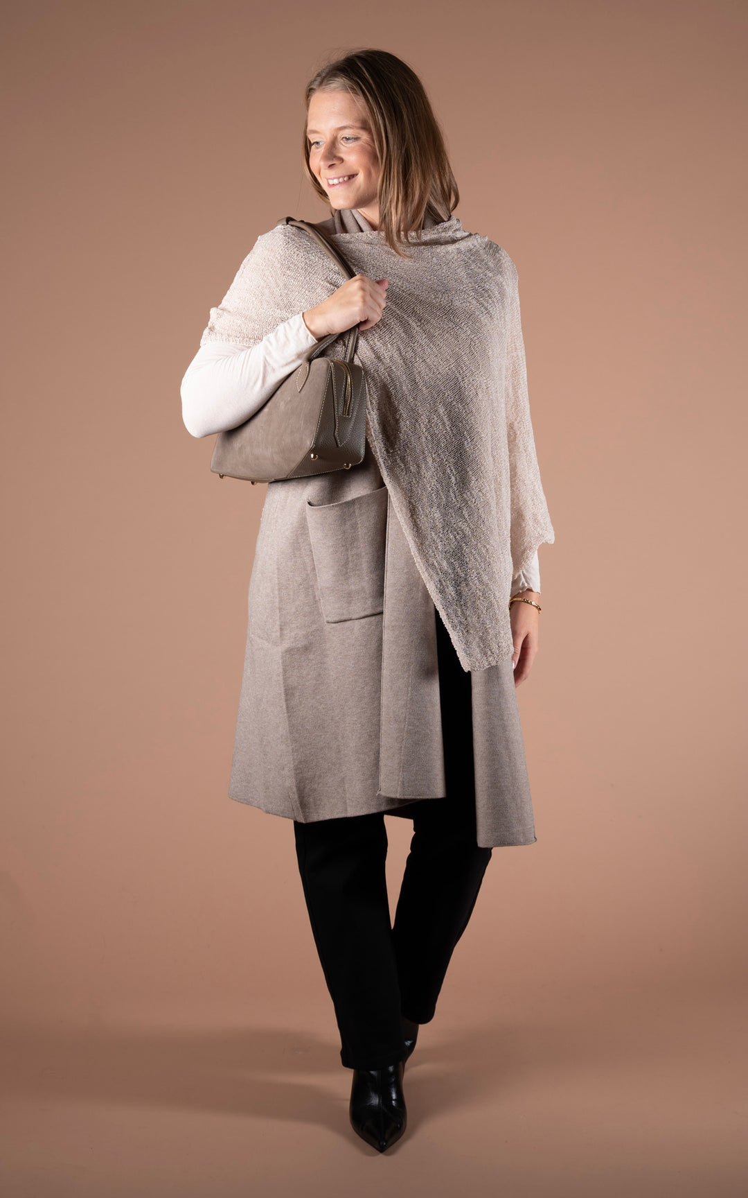 Emi Longline Waistcoat  | Mocha