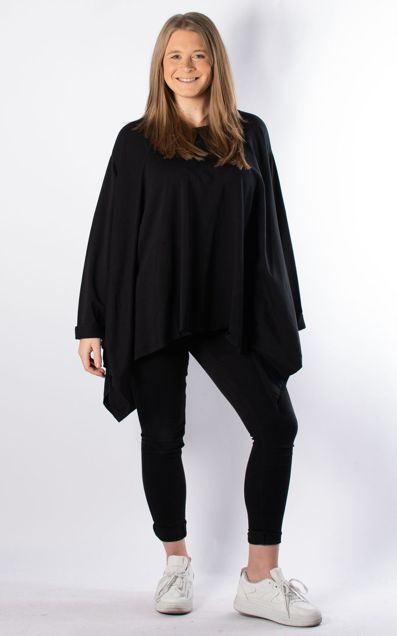 Emily Oversized Top | Black