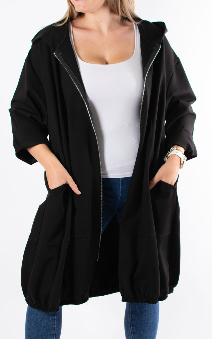 Emma Jacket | Long | Black