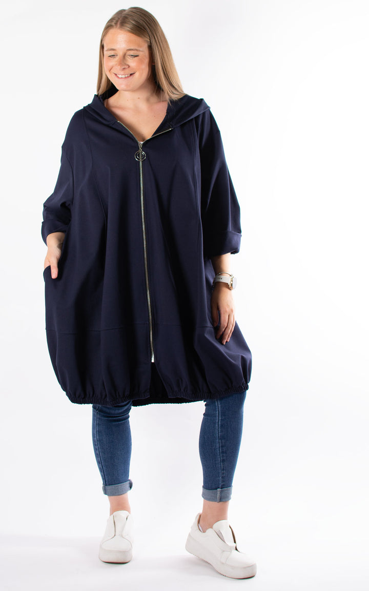Emma Jacket | Long | Navy