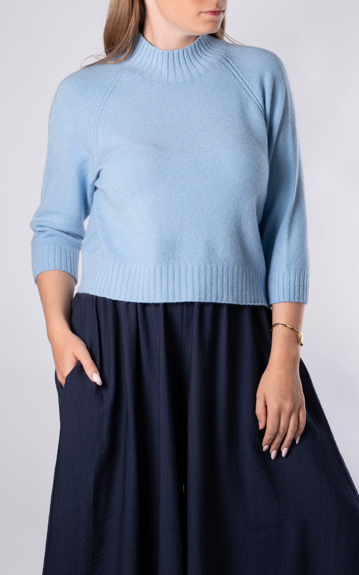 Erica Crop Jumper | Blue