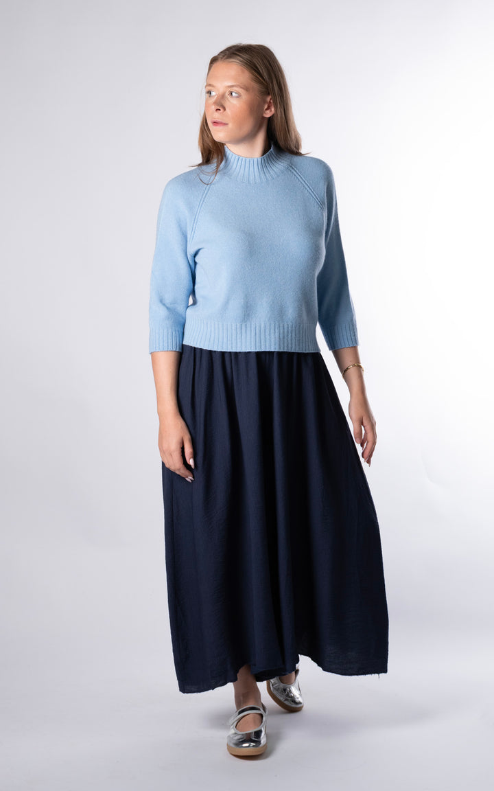 Erica Crop Jumper | Blue
