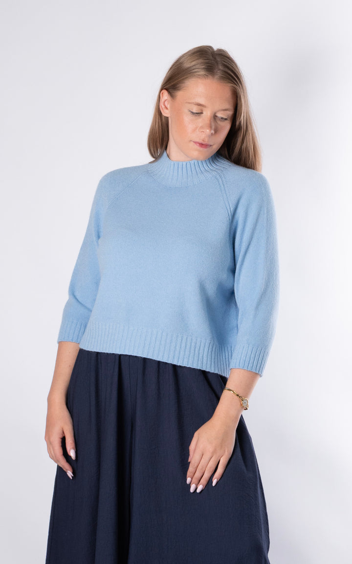 Erica Crop Jumper | Blue