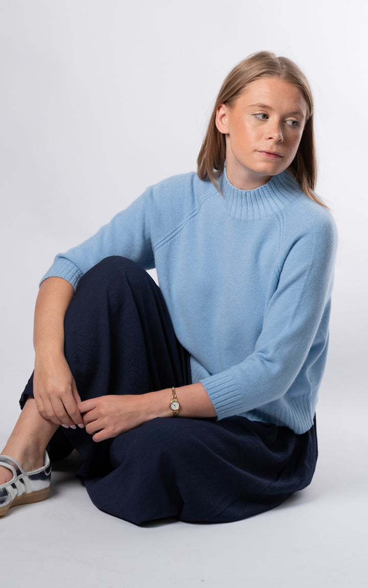 Erica Crop Jumper | Blue