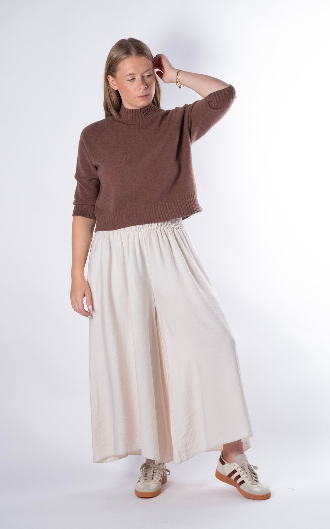 Erica Crop Jumper | Chocolate
