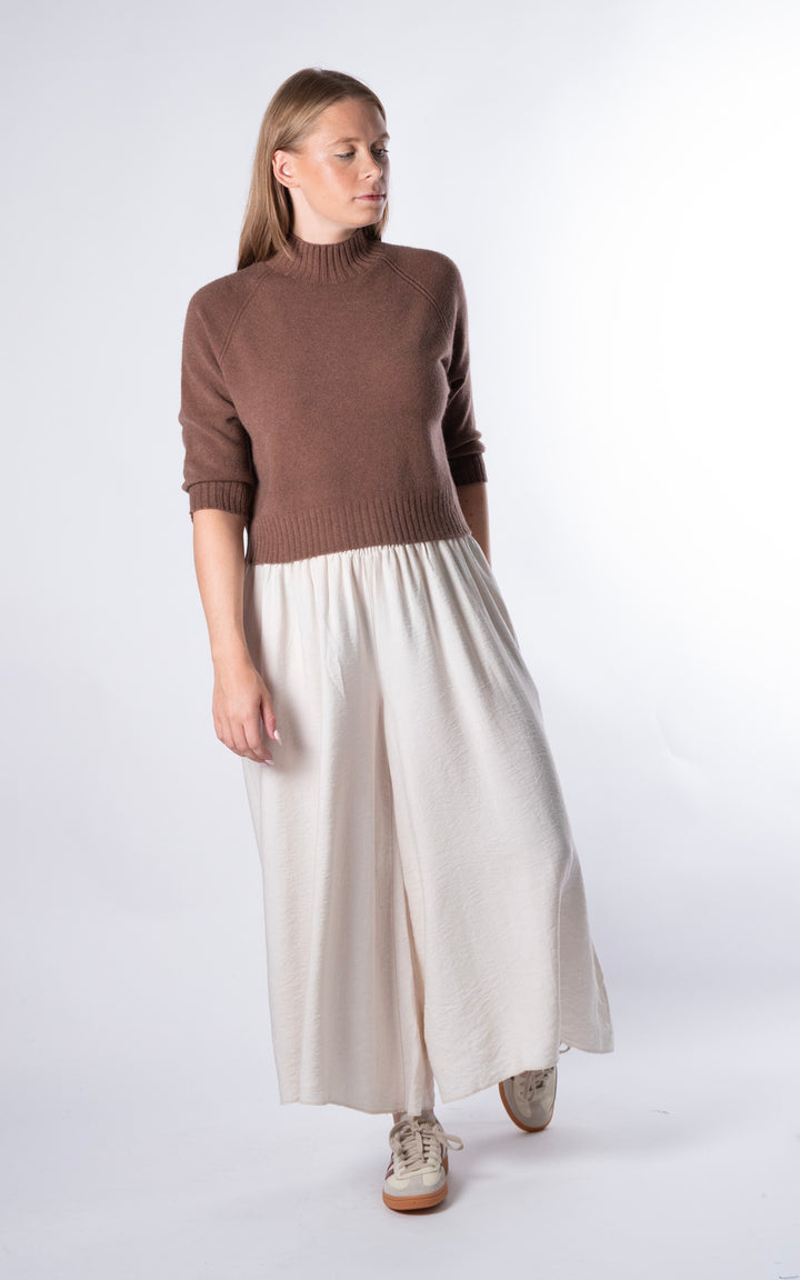 Erica Crop Jumper | Chocolate