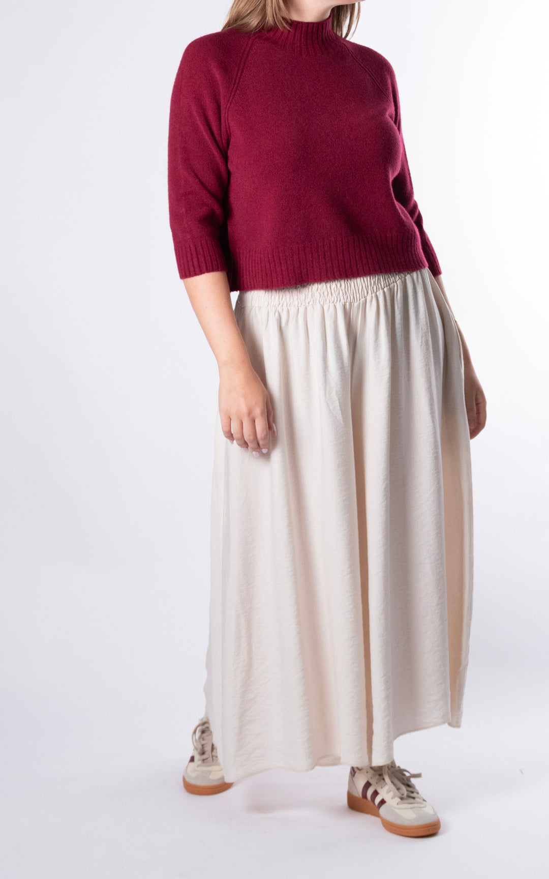 Erica Crop Jumper | Mulberry