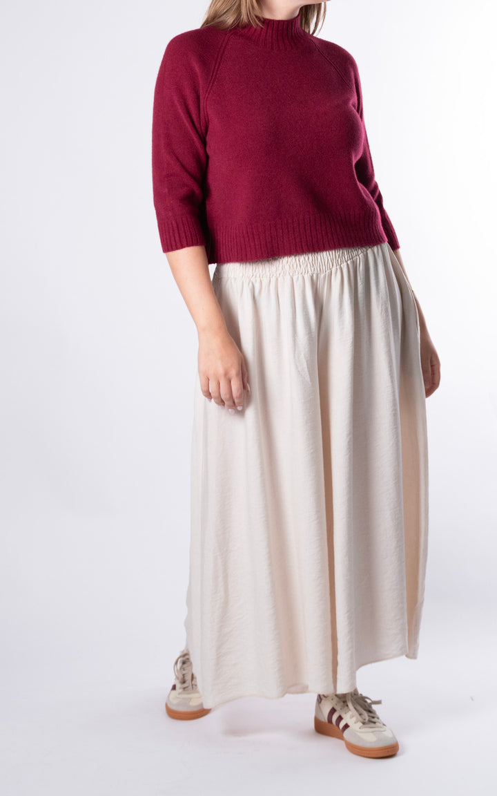 Erica Crop Jumper | Mulberry