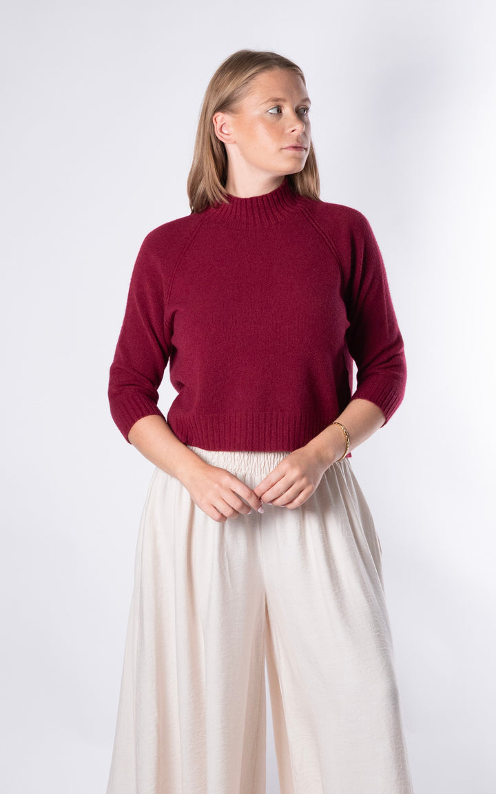 Erica Crop Jumper | Mulberry