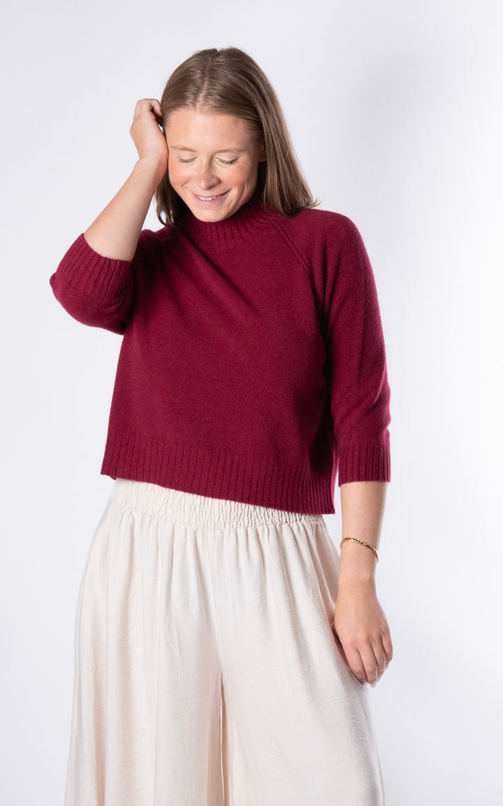 Erica Crop Jumper | Mulberry