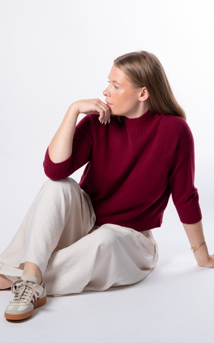 Erica Crop Jumper | Mulberry