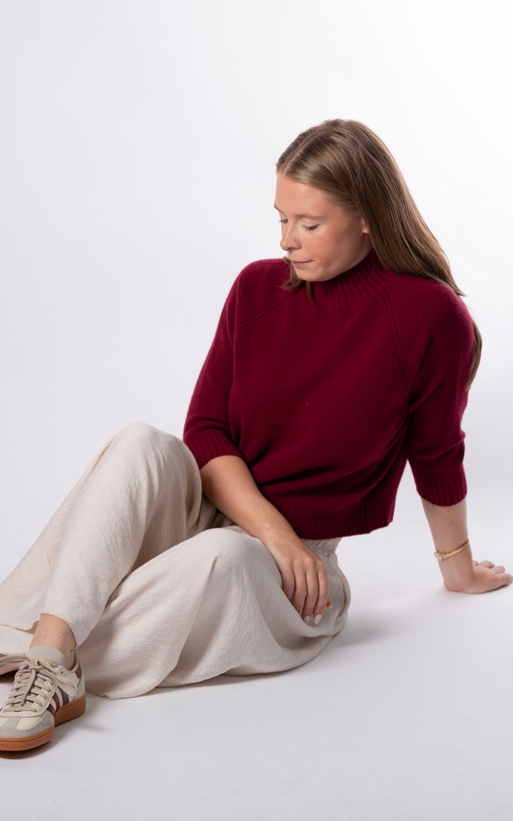 Erica Crop Jumper | Mulberry