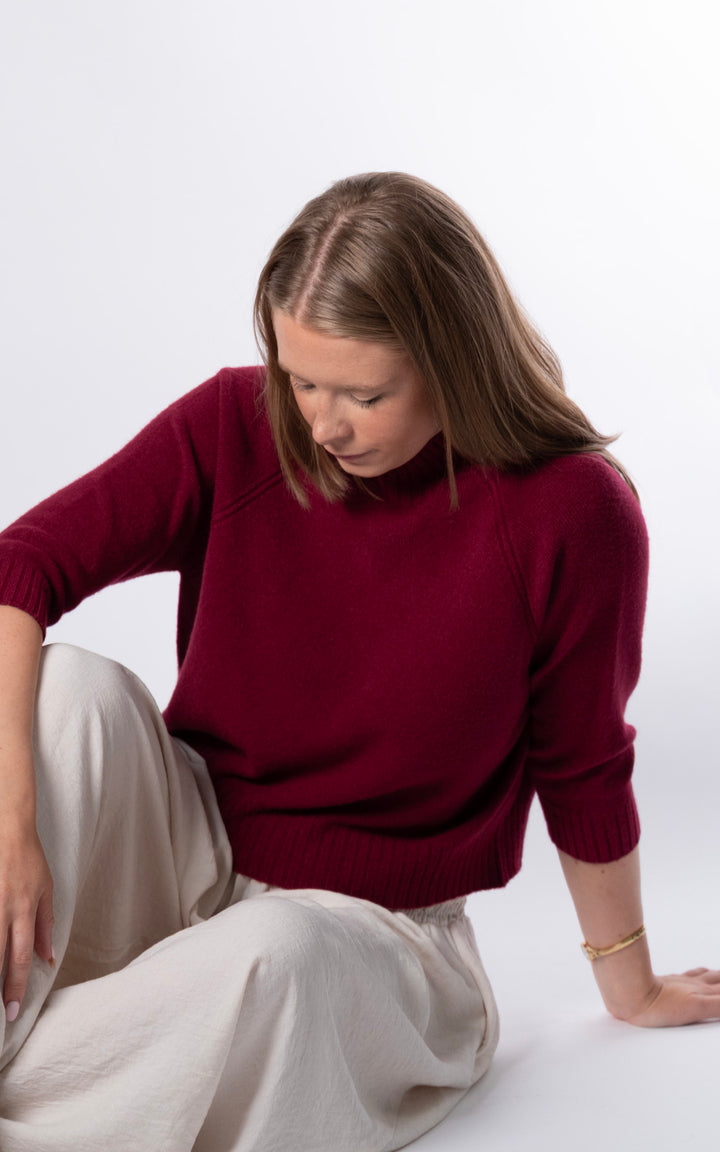 Erica Crop Jumper | Mulberry