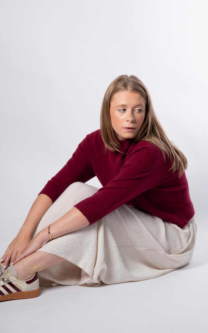 Erica Crop Jumper | Mulberry