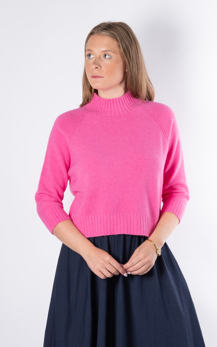 Erica Crop Jumper | Pink