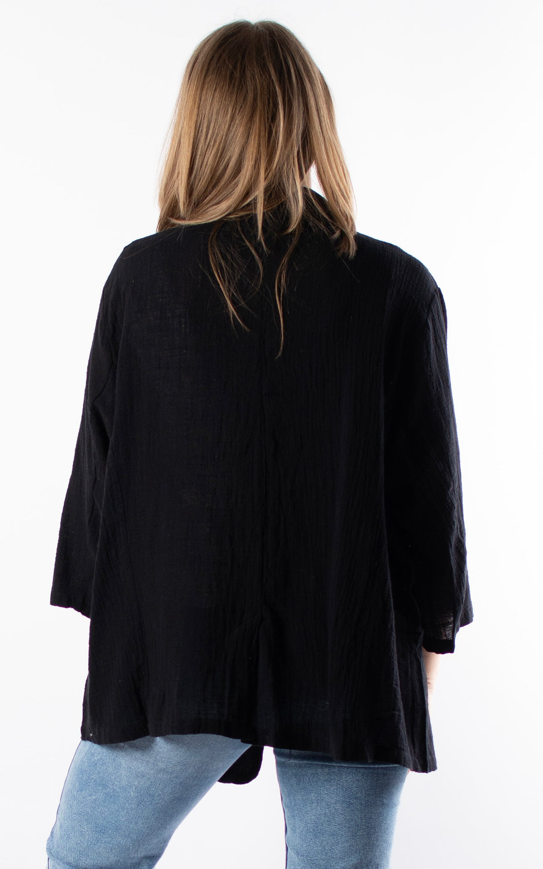 Etta Cotton Blazer | Black
