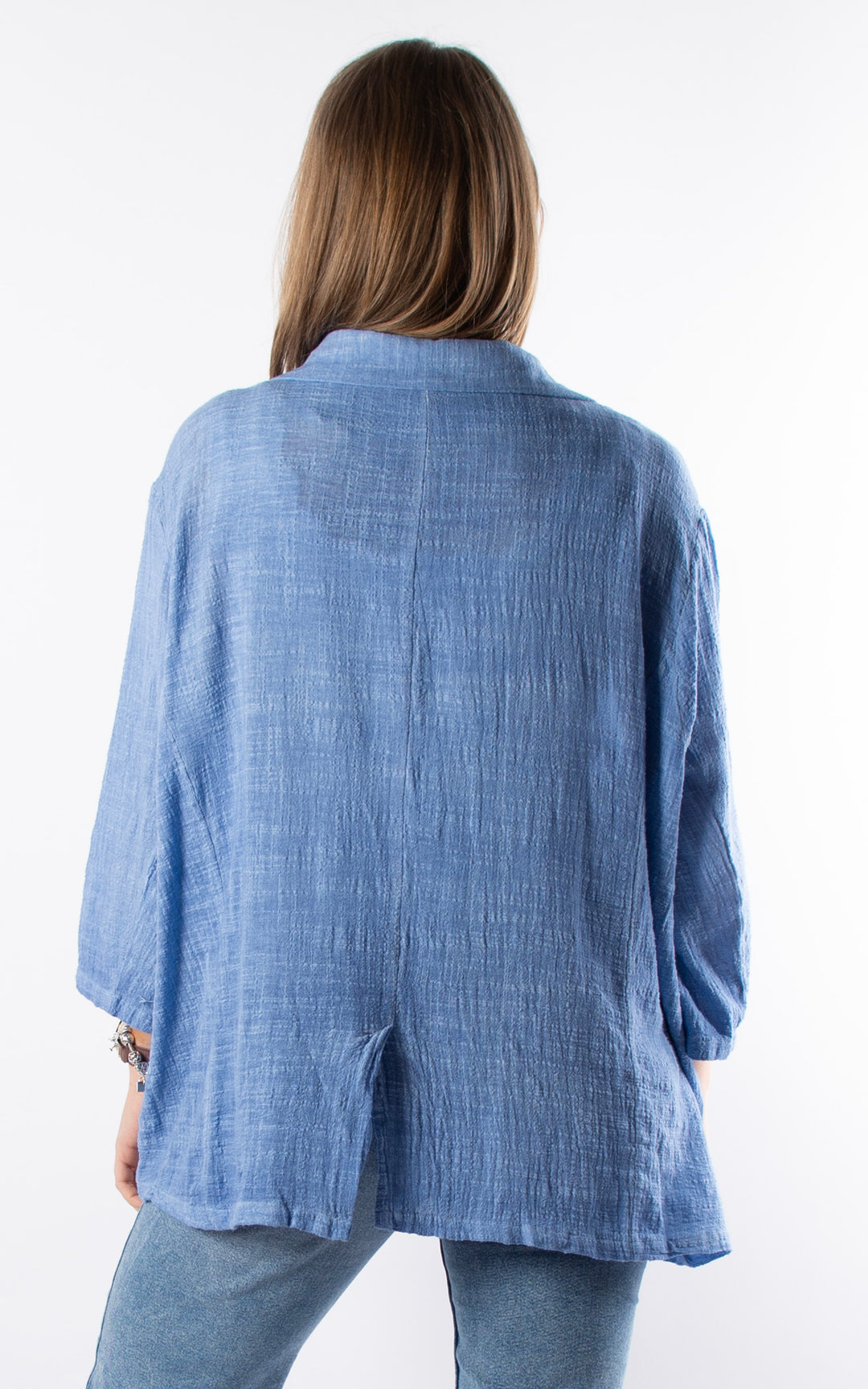 Etta Cotton Blazer | Blue