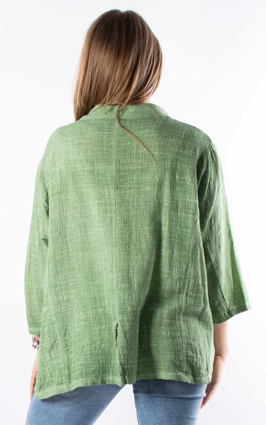 Etta Cotton Blazer | Green