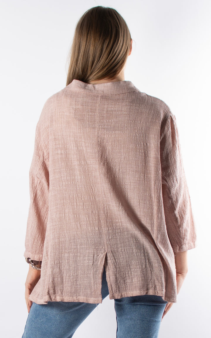 Etta Cotton Blazer | Pink
