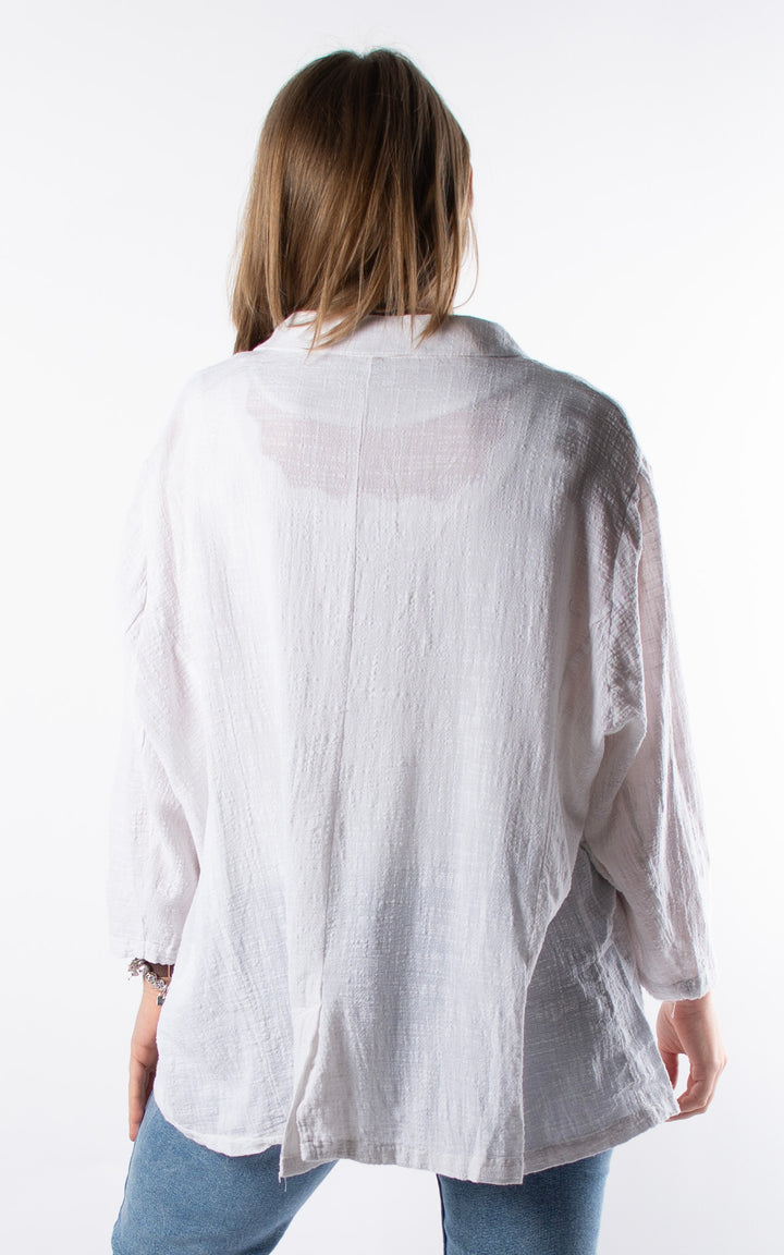 Etta Cotton Blazer | White