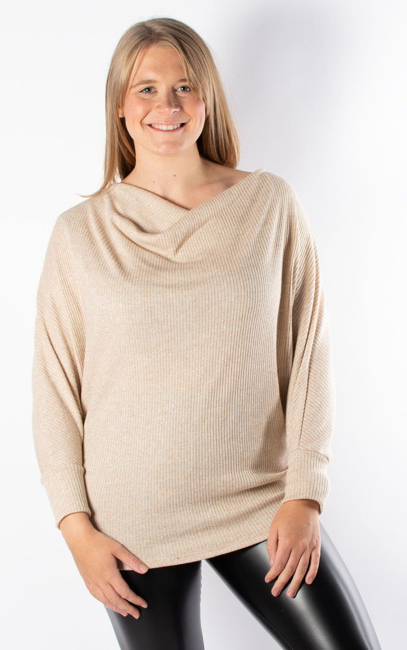 Eva Cowl Neck | Pale Gold