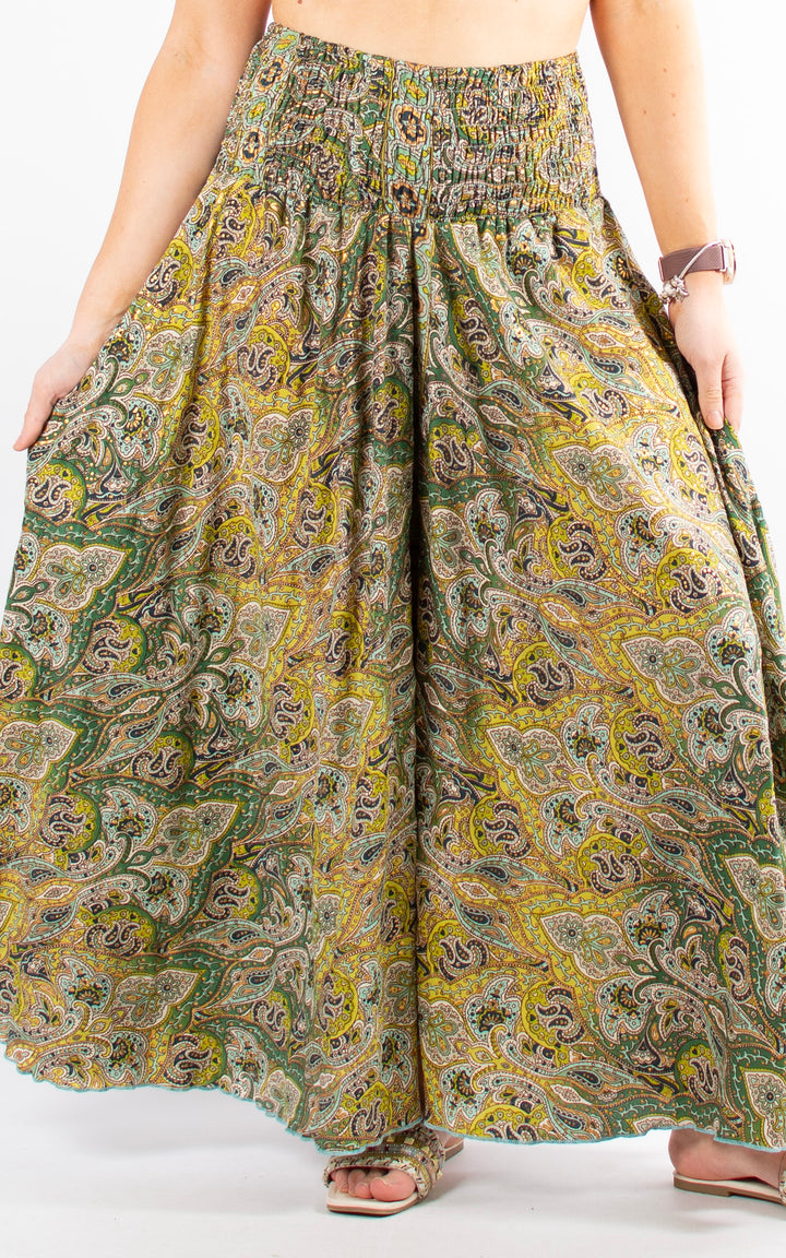 Eve Printed Culottes | Lime&Turquoise