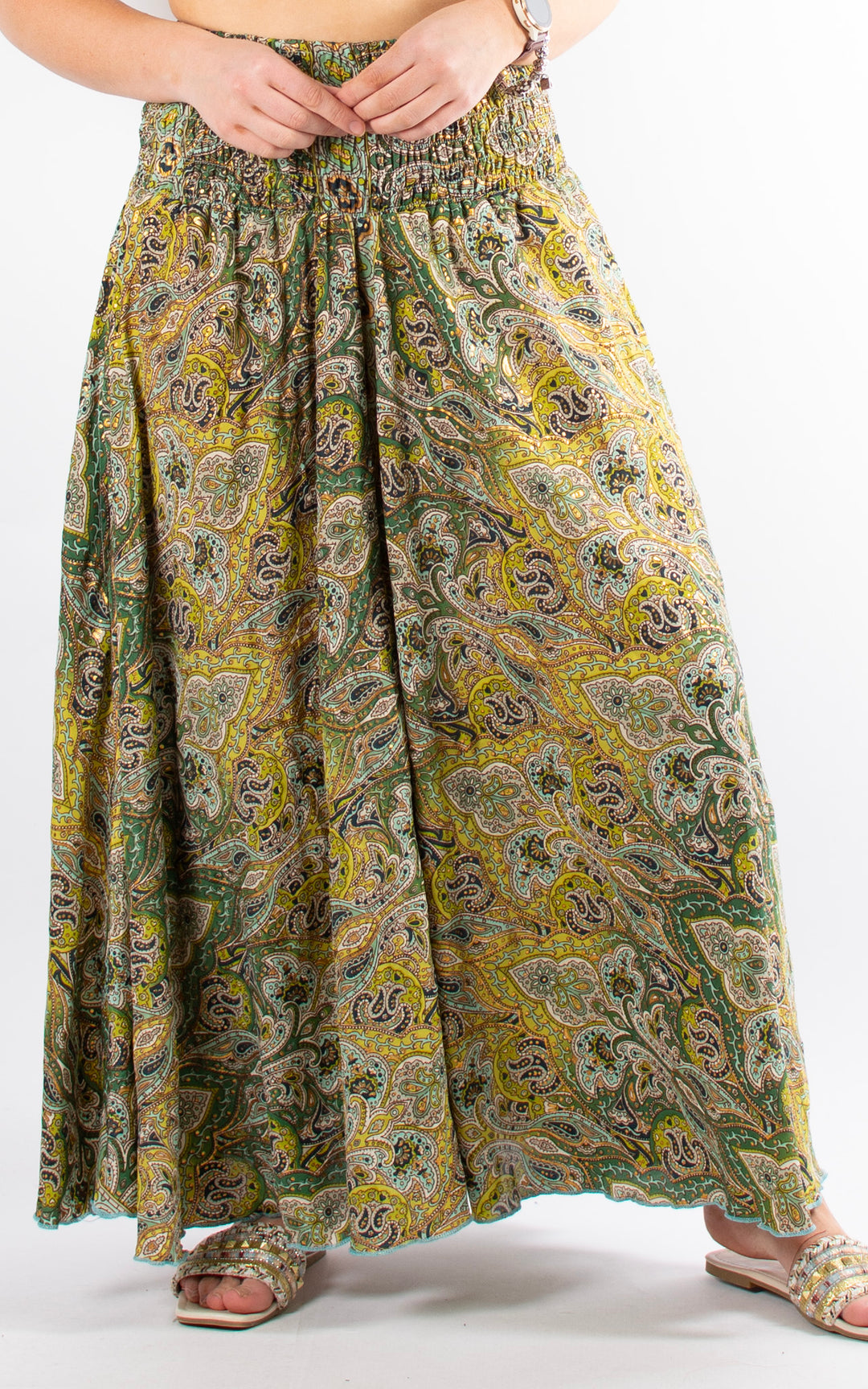 Eve Printed Culottes | Lime&Turquoise
