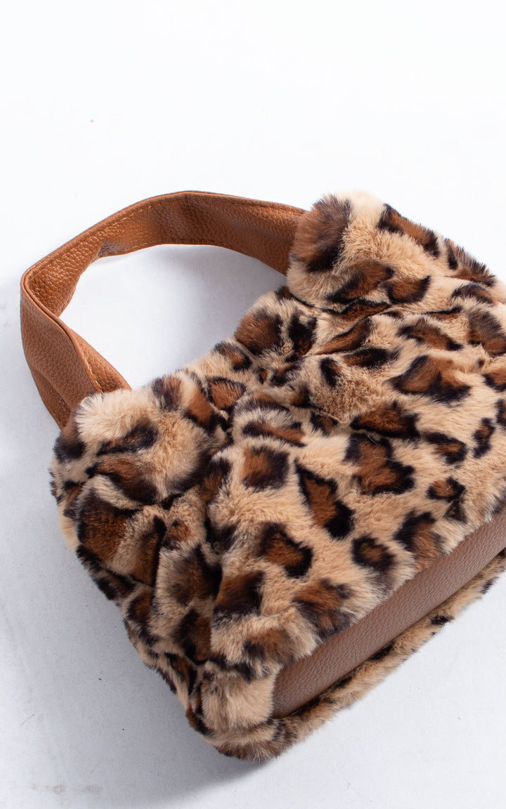 Faux Fur Bag | Small | Leopard