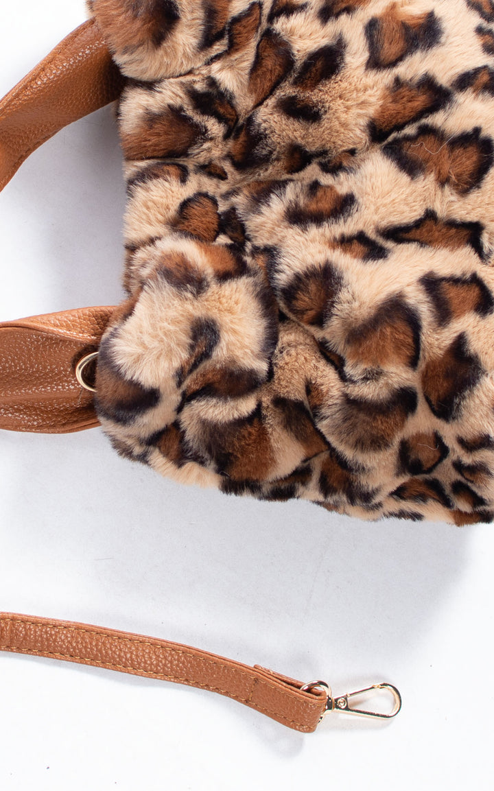 Faux Fur Bag | Small | Leopard