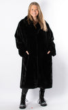 Faux Fur Coat | Black