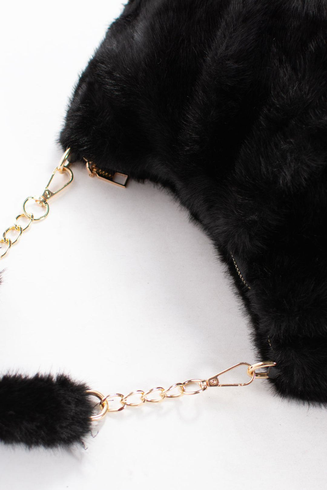 Faux Fur Handbag | Black