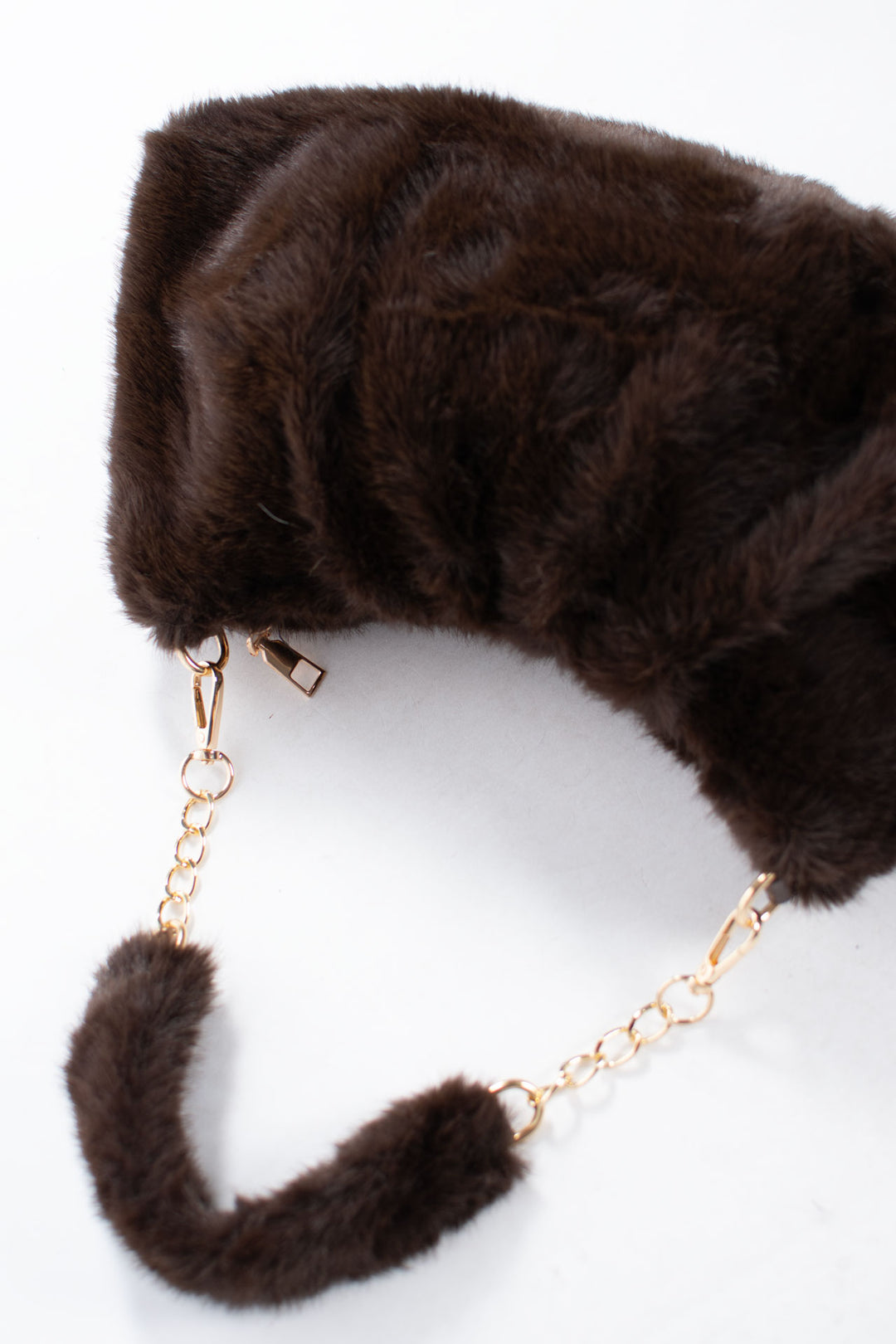 Faux Fur Handbag | Chocolate